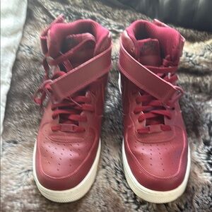 Kids Red High-Top Sneakers